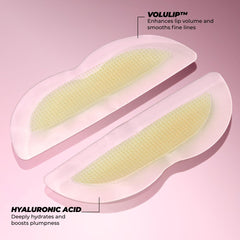Vitamasques Lip Mask Patch closeup shows micro-darts texture for instant look boost.