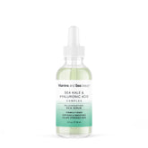 VITAMINS AND SEA BEAUTY serum bottle closeup showing hydrating formula for radiant skin.