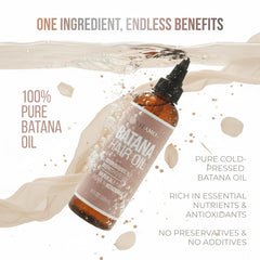 Vitamo Batana Oil being applied to hair for smooth, hydrated strands.
