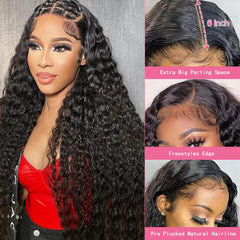 VIULKY Brazilian virgin hair deep-wave texture with natural movement