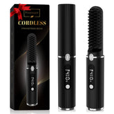 Viuyougor beard straightener LCD display shows precise temperature for tailored grooming.