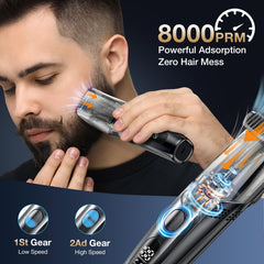 VivaEase trimmer with two combs attached for versatile 1-20mm styling