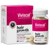 viviscal front packaging showing 60 tablets and clear benefit of fuller hair