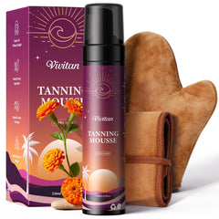 Vivitan Self Tanner Mousse XL bottle for smooth, even bronze