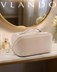 Vlando makeup bag divider compartments keeps cosmetics organized and prevents cross-mess