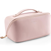 Vlando makeup bag large capacity open design for quick access and organization.