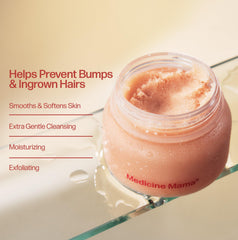 VMAGIC sugar crystals close-up highlighting natural exfoliation benefits.