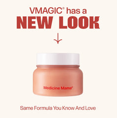 VMAGIC sugar scrub grain close-up showing fine exfoliating crystals.