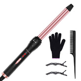 Vnina curling iron 1-inch barrel delivers even heat for smooth, relaxed curls.