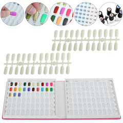 vnjaoi 120 nail tips assembly shows removable tips for easy color testing and practice.