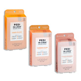 VOESH Pedi in a Box packaging showcasing Fruity Trio for easy at-home pedicures.