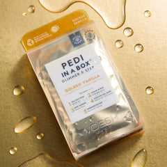 VOESH Glimmer sugar scrub buffs dull skin for a smoother finish.