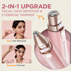 VG VOGCREST 2in1 eyebrow and facial hair remover for precise shaping and touch-ups