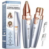 VG VOGCREST Eyebrow and Facial Trimmer sky blue front view for precise brow shaping.