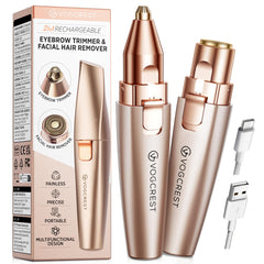 VG VOGCREST eyebrow-trimmer rose-gold close-up for precise shaping
