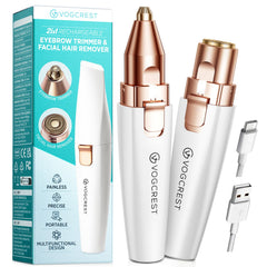 VG VOGCREST rechargeable-eyebrow-remover close-up for precise shaping and smooth skin.