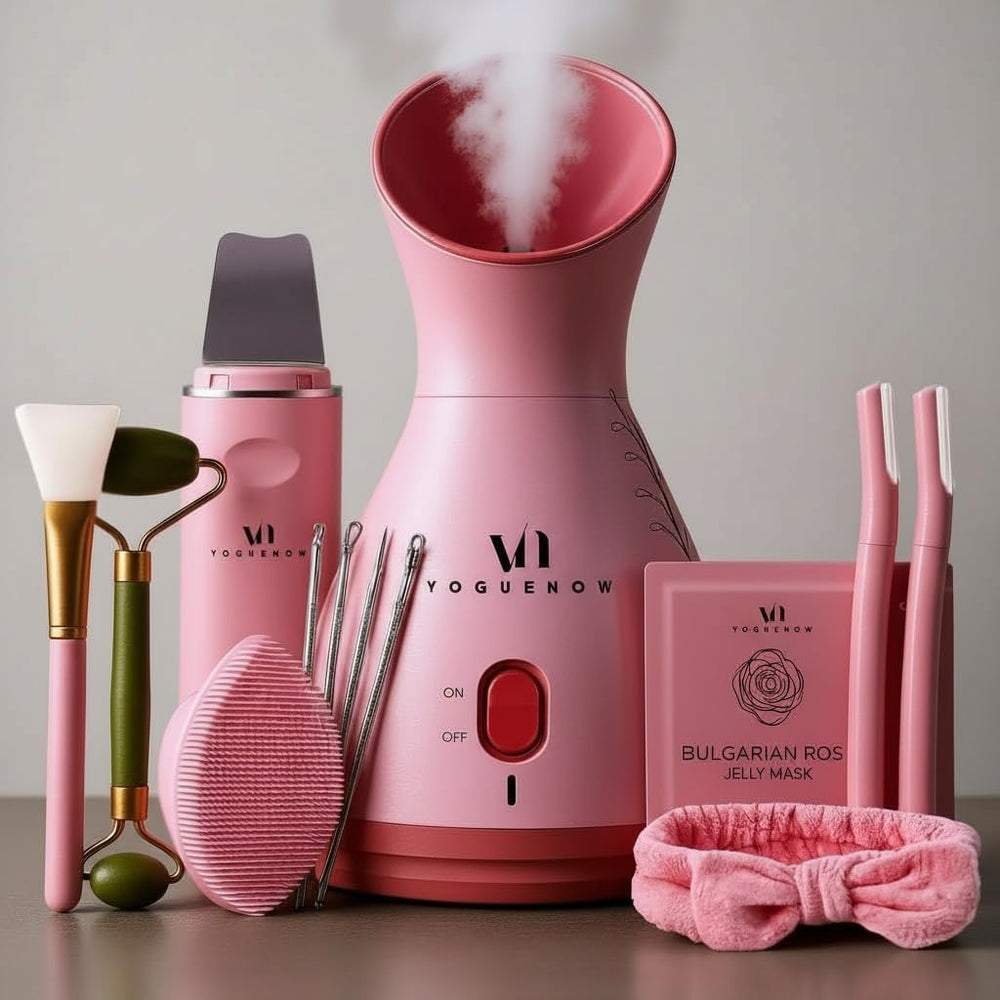 VogueNow facial steamer kit setup for a spa-like home ritual