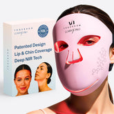VogueNow LuminX Pro full-face coverage for even light distribution and at-home spa-like treatment.