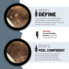 VOID Homme Beard Pen double-ended brush showcases blend for natural look.