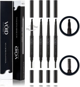 VOID Homme beard pencil filler black set4 pack-shot demonstrates complete grooming kit for fuller beard.