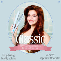 VOLOOM Classic in action volumizing long hair at roots