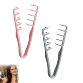 Volumizing Texture Comb grips gray-pink for easy root lift and volume.