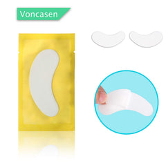 Voncasen eye pads for eyelash extensions setup keep lashes down for precise application