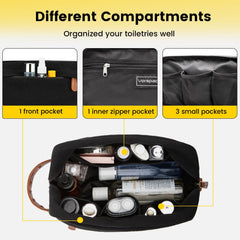 Vorspack Travel Toiletry Bag front pocket for quick access to essentials.