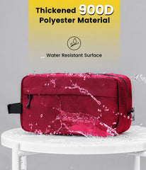 Vorspack maroon water-resistant material protects contents from splashes and spills