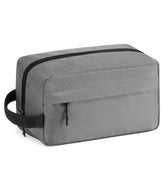 Vorspack travel toiletry bag for men grey front view ideal for organizing toiletries on trips.