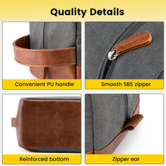 Vorspack Travel Toiletry Bag mesh pockets keep daily items sorted and reachable.