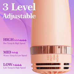 Voseki ceramic coating and negative ions reduce frizz for shiny results.