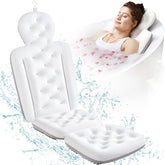 VOXOR full body bath pillow headrest provides neck support for relaxed soaking.