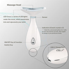 VRAIKO Lily neck-face wand ergonomic design follows facial contours