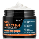 VREKEF Urea Cream 60% packaging highlighting foot care strength.