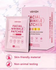 Vryioh smile line patches focus on deeper lines for smoother texture.