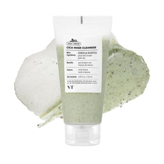 VT COSMETICS CICA Mask Cleanser bottle and pump for convenient daily use.