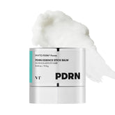 VT COSMETICS PDRN Essence Stick Balm application close-up, showing smooth glide for radiant glow