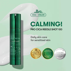 VT COSMETICS Pro Cica Reedle Shot packaging front view for Korean skin booster