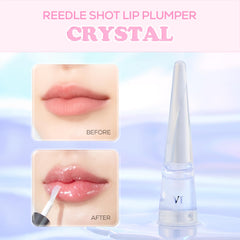 VT Cosmetics Reedle Shot lip plumper crystal glitter tube close-up