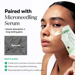 Overnight VT COSMETICS Reti-A Reedle Shot mask on skin.