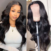 VTAOZI body-wave lace-front wig 18in front view for natural hairline versatility.