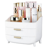 Vtopmart 3-Tier skincare organizer top view keeps cosmetics organized and within reach.