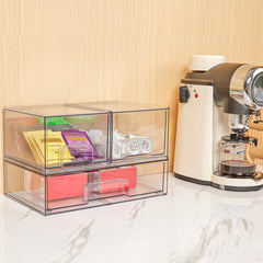 Vtopmart bathroom cabinet organization bins keep toiletries tidy and accessible.