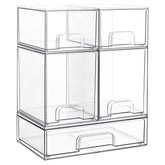 Vtopmart stackable drawers front view for compact, space-saving storage.
