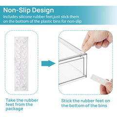 Vtopmart stackable drawers under sink storage keep cleaning supplies organized