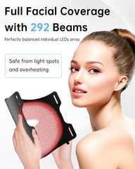 V VYM By Clinmate red light mask control panel with LCD presets for easy sessions.