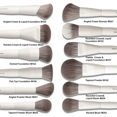 VYNESTRA powder brush designed for even, lightweight finishing.