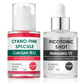 WAESKI Cyano Pink Spicule Serum bottle closeup for lightweight hydration and glow.