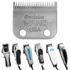 Wahl 1045 blade set compatibility close-up shows broad clippers support